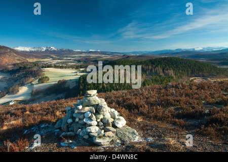 Creagan un Fhithich (Truim boschi Viewpoint), Glen Truim, vicino a Newtonmore Foto Stock