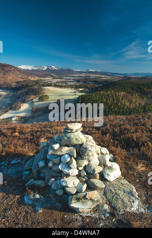 Creagan un Fhithich (Truim boschi Viewpoint), Glen Truim, vicino a Newtonmore Foto Stock