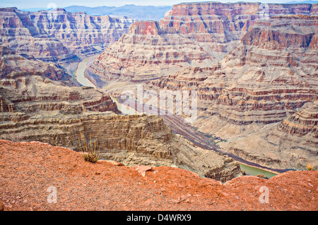 Grand Canyon come visto dal Guano Point, West Rim, Arizona, Stati Uniti d'America Foto Stock