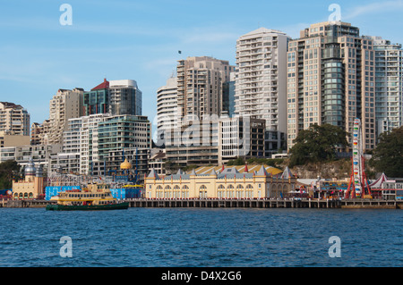 Il Luna Park, Sydney, Australia. Famoso Parco di divertimenti di Sydney Harbour. Foto Stock