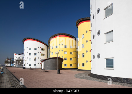 Università di East London (LSE) Sale di soggiorno, Docklands Campus, Royal Docks, Beckton, E16, London, England, Regno Unito Foto Stock