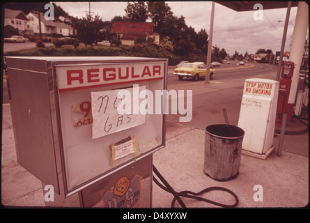 La carenza di gas 06/1973 Foto Stock