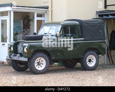 Un buone condizioni la vecchia serie Land Rover, REGNO UNITO Foto Stock