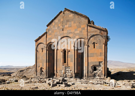 Cattedrale successivamente cambiato in fethiye moschea, ani rovine, area di Kars, nord-Anatolia orientale, Turchia, Asia Foto Stock