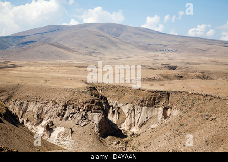 Paesaggio dal, ani rovine, area di Kars, nord-Anatolia orientale, Turchia, Asia Foto Stock