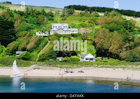 In inghilterra il west country devon estuario del fiume Avon bantham bigbury sul mare Foto Stock