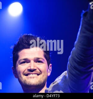 Lo Script gioca il Brighton Centre su 20/03/2013 al Centro di Brighton e Brighton. Lo Script sono un Irish band alternative rock da Dublino formata nel 2002. Con base a Londra. Persone nella foto: Danny O'Donoghue. Foto di Julie Edwards Foto Stock