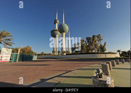 Il Kuwait Kuwait City, Kuwait Towers. Foto Stock