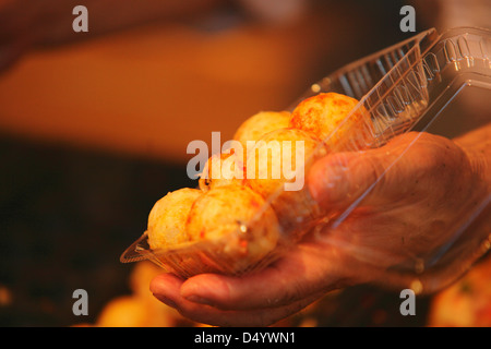 Takoyaki giapponese polpo palle Foto Stock