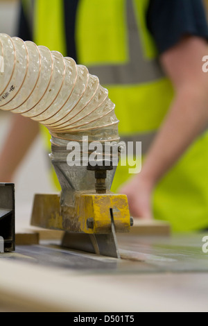 Costruzione e lavori di falegnameria di corso presso Cardonald college di Glasgow. Foto Stock