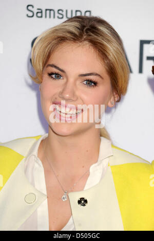 Kate Upton assiste il Samsung lancio primaverile della manifestazione presso il Museum of American Finance su Marzo 20, 2013 a New York City. /Picture alliance Foto Stock