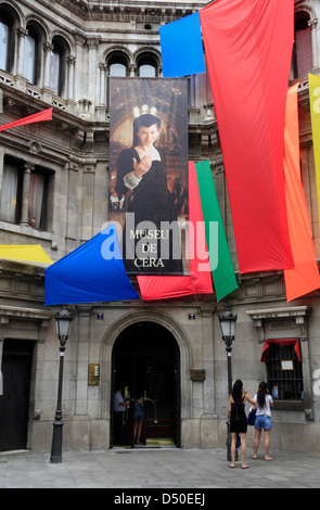 Museo delle cere (Museu de Cera) nel centro storico della città, Barcellona, Spagna Foto Stock