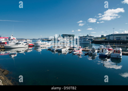 Il porto vecchio di Reykjavik, Islanda Foto Stock