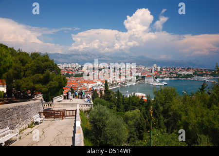 Spalato, vista dalla collina di Mariano Foto Stock