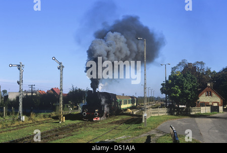 Retrò vecchio treno a vapore Foto Stock