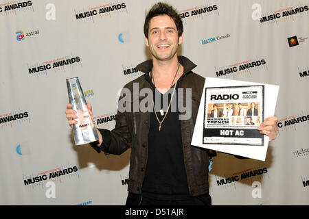 Marzo 20, 2013. Toronto, Canada. Canadese Radio Music Awards press room foto. Nella foto, Jesse Lebelle. (DCP/GMP/N8N) Foto Stock