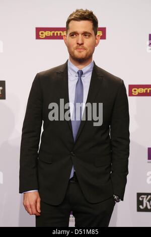 Il cantante canadese Michael Bublé all'Echo Awards 2013 a Berlino. Marzo 21, 2013 Foto Stock