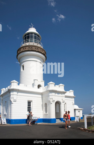 Faro di Cape Bryon la parte più orientale del continente australiano Foto Stock