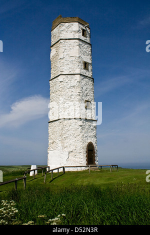 Vecchio faro Flamborough Head Foto Stock