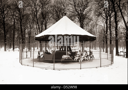 Giostra jardin des tuileries Foto Stock