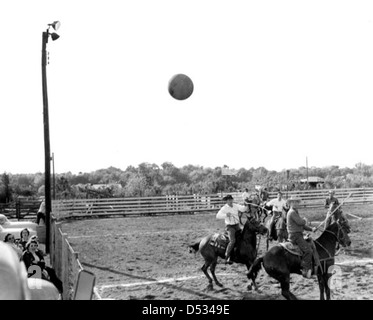 I cowboys play palmetto polo: New Smyrna Beach, Florida Foto Stock