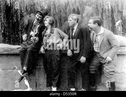 Motion Picture scena (1916) Foto Stock