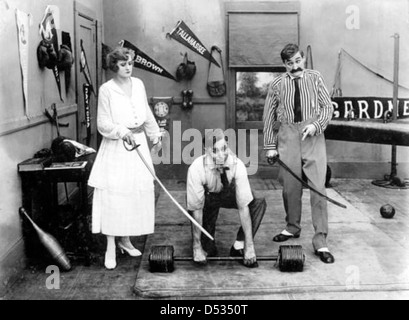 Motion Picture scena (1916) Foto Stock