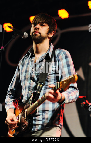 Barcellona - APR 9: Odio Paris band suona al Jack Daniel's Music Day Festival il 9 aprile 2011 a Barcellona, Spagna. Foto Stock