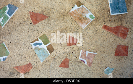 Sfondo di alta frammento dettagliata muro di pietra Foto Stock