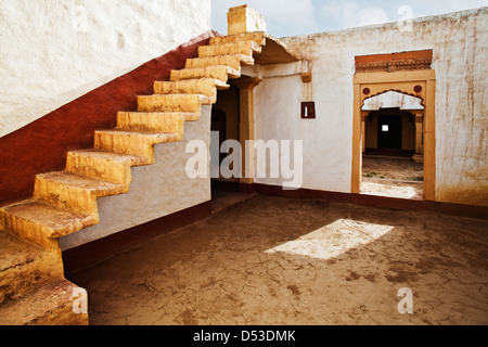 Casa Tradizionale a Kuldhara Village, Jaisalmer, Rajasthan, India Foto Stock