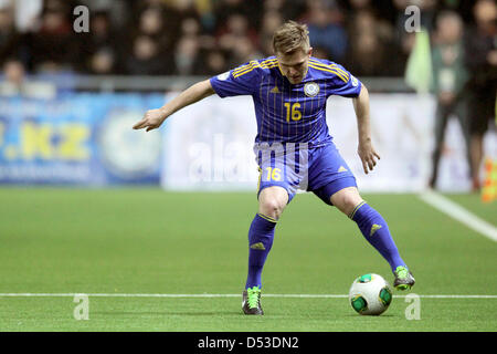 Astana in Kazakhstan. Il 22 marzo 2013. In Kazakistan Heinrich Schmidtgal durante la Coppa del Mondo FIFA 2014 qualifica gruppo C partita di calcio tra il Kazakistan e la Germania a Astana Arena di Astana, Kazakistan, 22 marzo 2013. Foto: Fredrik von Erichsen/dpa/Alamy Live News Foto Stock