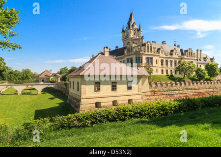 Il Castello di Grafenegg (romantica dello storicismo stile) vicino a Vienna Austria Inferiore Foto Stock