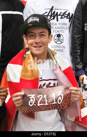 Edison Chen frequentato il marchio di moda attività in Taipei, Taiwan, Cina giovedì 21 marzo, 2013. Foto Stock