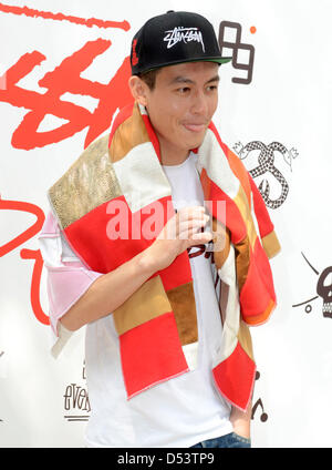 Edison Chen frequentato il marchio di moda attività in Taipei, Taiwan, Cina giovedì 21 marzo, 2013. Foto Stock