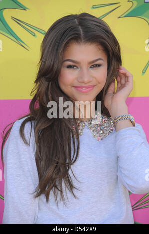 Los Angeles, Stati Uniti d'America. Il 23 marzo 2013. Noi attrice Zendaya Coleman arriva a Nickelodeon La XXVI edizione Kids Choice Awards a USC Galen Center di Los Angeles, Stati Uniti d'America, il 23 marzo 2013. Foto: Hubert Boesl/dpa/Alamy Live News Foto Stock