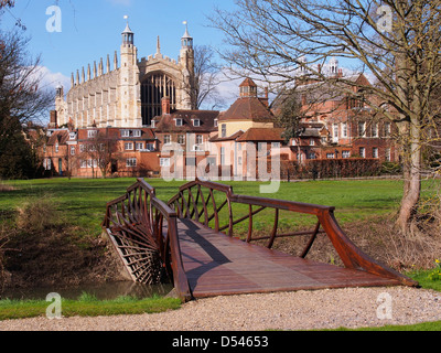 Eton College Chapel vista posteriore e degli edifici circostanti e motivi. Foto Stock