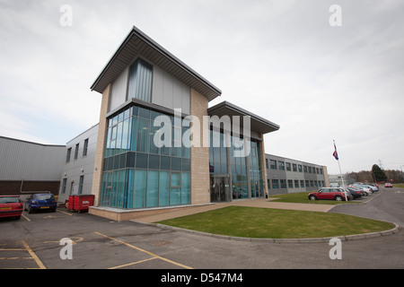 Una G Barr capo ufficio, creatori di Irn-Bru, Aberdeen, Scozia. Foto Stock