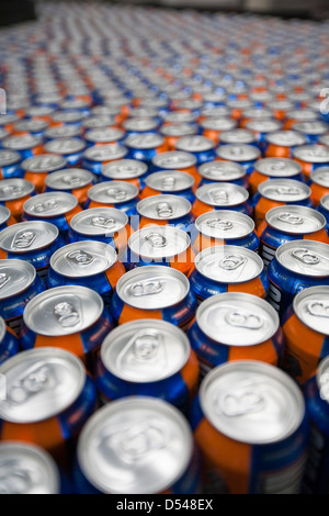 Scozia drink preferito Irn-Bru prodotta A G Barr, Glasgow. Foto Stock