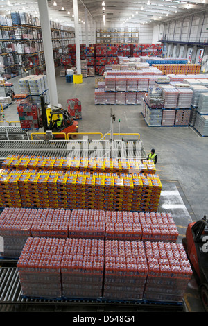 Scozia drink preferito Irn-Bru prodotta A G Barr, Glasgow. Foto Stock