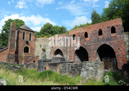 Altiforni Blists Hill cittadina vittoriana Ironbridge Shropshire England Regno Unito Foto Stock