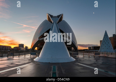 Palau de les Arts Reina Sofia (Palazzo delle Arti) Città delle Arti e delle Scienze di Valencia Foto Stock