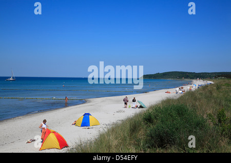 Isola di Hiddensee, spiaggia a Vitte, Meclemburgo-Pomerania, Germania Foto Stock