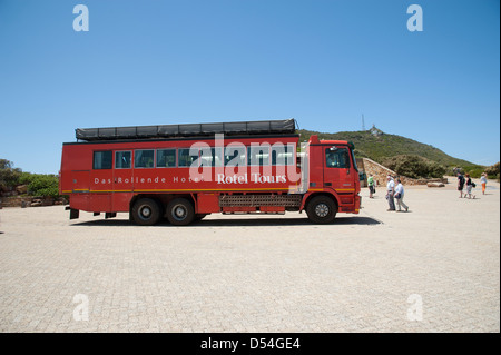 Rotel Hotel tour bus a Cape Point Western Cape Sud Africa Foto Stock