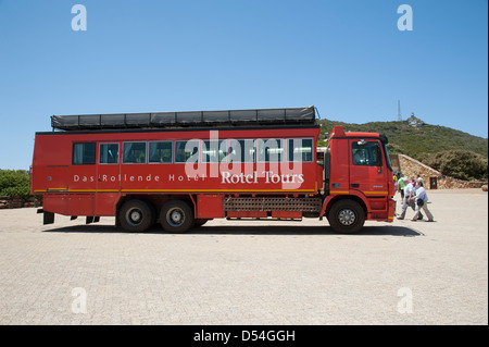 Rotel Hotel tour bus a Cape Point Western Cape Sud Africa Foto Stock