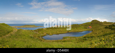 Duntulm, il Regno Unito e la penisola di Trotternish sull'Isola di Skye Foto Stock