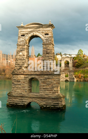 Il vecchio ponte di Alexandra, Alexandra di Central Otago, Nuova Zelanda Foto Stock