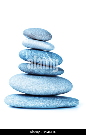 Pietre in pila bilanciato Foto Stock