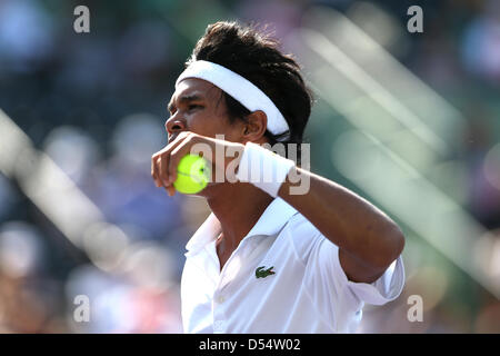 Miami, Florida, Stati Uniti d'America. Il 24 marzo 2013. Somdev Devvarman presso il Sony Open 2013. Credito: Mauricio Paiz / Alamy Live News Foto Stock