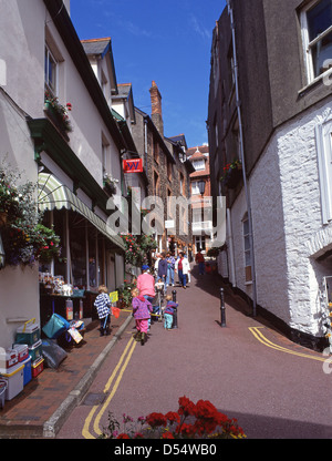 Queen Street, Lynton, Devon, Inghilterra, Regno Unito Foto Stock