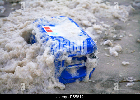 Flotsam sulla spiaggia Foto Stock